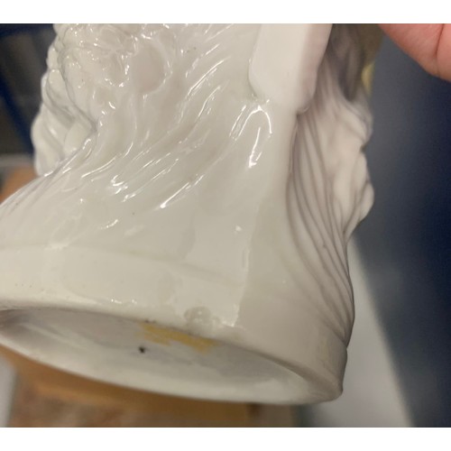 75 - Antique English Staffordshire Double Faced Pitcher