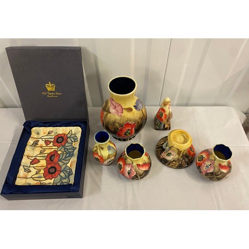 80 - Large Selection Of Old Tupton Ware to include, Vases, Boxed Plate, Candle Holder etc