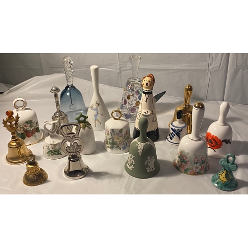 85 - Large Selection of Various Bells, inc Wedgwood, Aynsley etc