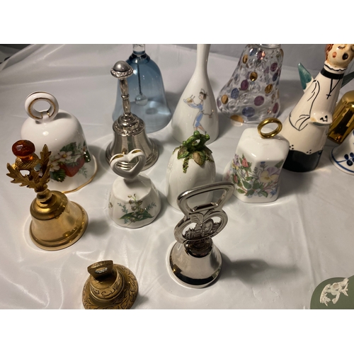 85 - Large Selection of Various Bells, inc Wedgwood, Aynsley etc