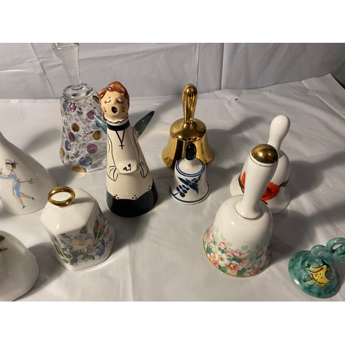 85 - Large Selection of Various Bells, inc Wedgwood, Aynsley etc