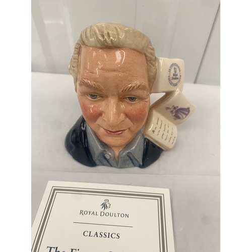 95 - Royal Doulton Small Character Jug The Figure Collector with Certificate D7156