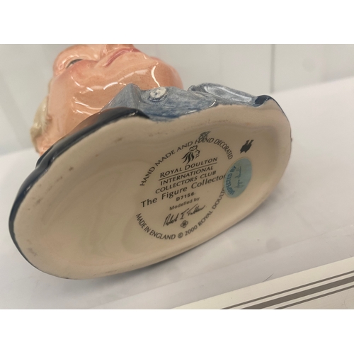 95 - Royal Doulton Small Character Jug The Figure Collector with Certificate D7156