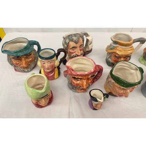 97 - A large selection of Artone Character Jugs (11)