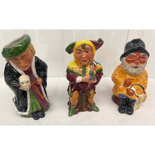 99 - Two Shakespeare Staffordshire Collection Toby Jugs and One Shorter and Sons Toby Jug