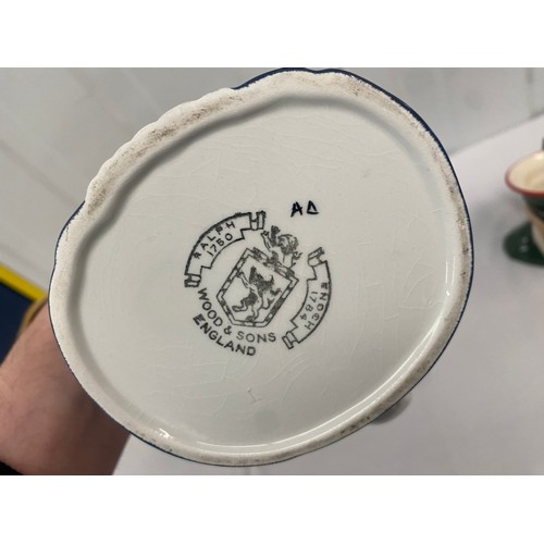 100 - Four differnet Toby and Character Jugs, to include Shorter & Son, Wood & Sons, Carlton Ware etc (4)