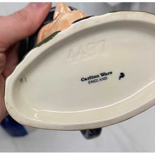 100 - Four differnet Toby and Character Jugs, to include Shorter & Son, Wood & Sons, Carlton Ware etc (4)