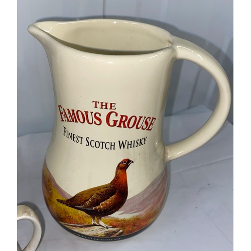 120 - Three Vintage Whiskey Jugs, two Famous Grouse and one Macallan