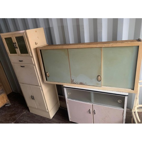 371 - Three Vintage Old Kitchen Units (Collect From Vendor M46 9BE)