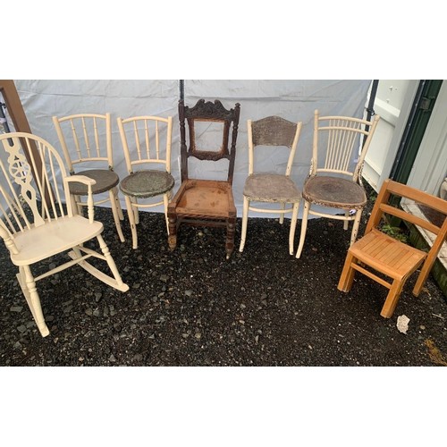 372 - Large Selection of Vintage and Antique Chairs (Collect From Vendor M46 9BE)