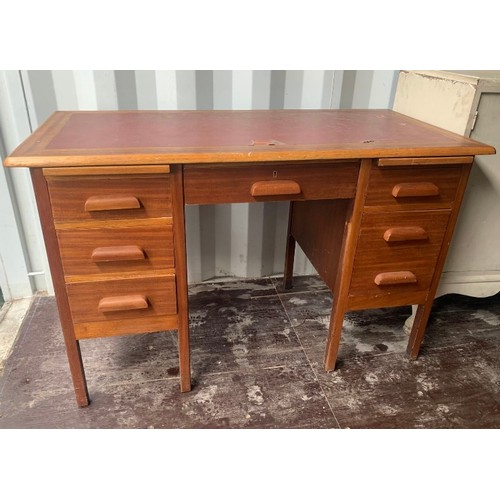 375 - Mid Century Captain Style Desk (Collect From Vendor M46 9BE)