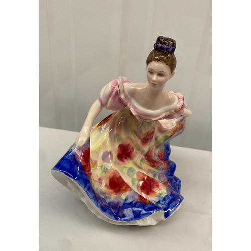 7 - Royal Doulton Lynne HN3740 Lady Figurine Pretty Lady Roadshow Events Series by Peggy Davies Multicol... 