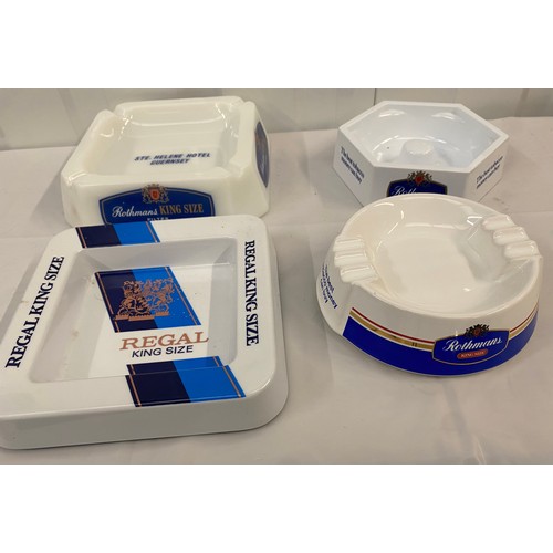 108 - Four Vintage Ash Trays to include Regal King, Rothmans (4)