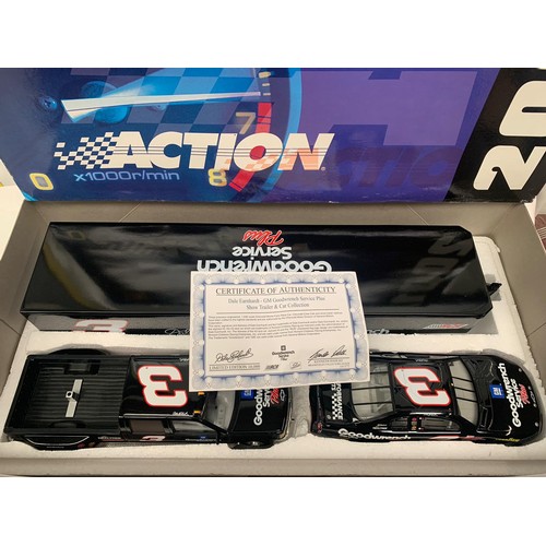 380 - 2001 Limited Edition Action Boxed 1:24-Scale Stock Car, Crew Cab & Show Trailer Dale Earnhardt