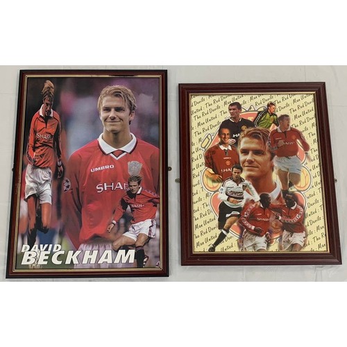 116 - Two Framed Manchester United Posters Of Daivd Beckham