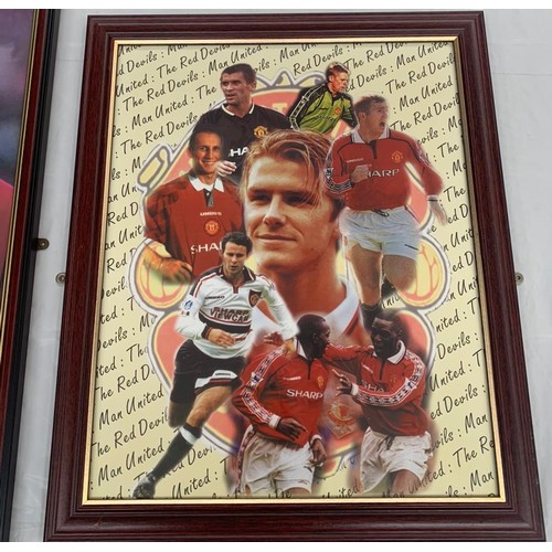 116 - Two Framed Manchester United Posters Of Daivd Beckham