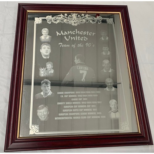 114 - Two Mirror Manchester United Treble Winners 1989 & Manchester United Team of the 90s