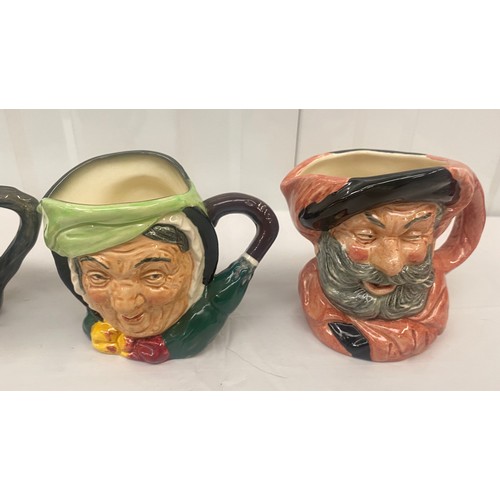 361 - Four Royal Doulton Small Character Jugs to include Falstaff, Auld Mac, Sairy Gamp (4)