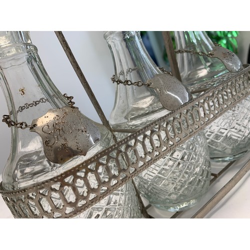 365 - Antique Bottle Decanters Set (3)