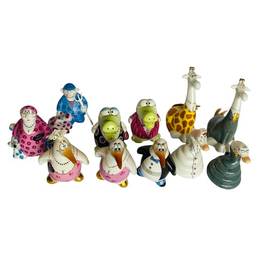 98 - Goebel Animals and farmer modern whimsical stylised