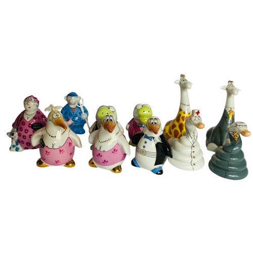 98 - Goebel Animals and farmer modern whimsical stylised