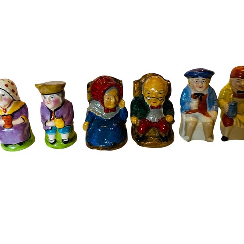180 - Elderly people figurines to include Manorware