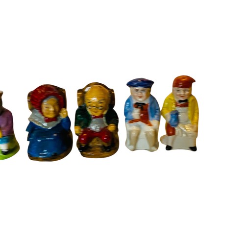 180 - Elderly people figurines to include Manorware