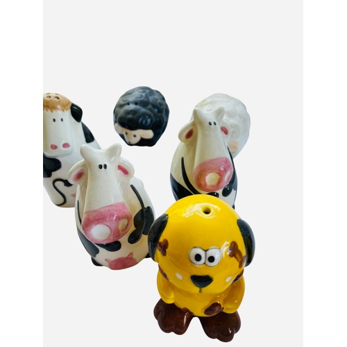86 - Job lot of cows, colourful dogs