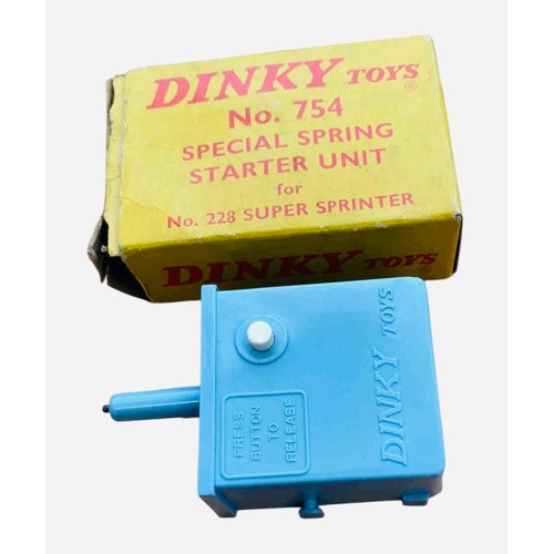 Dinky Toys No. 754 blue plastic spring-loaded starter unit accessory ...