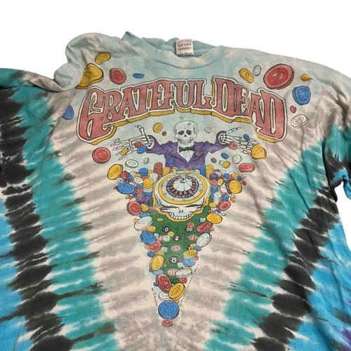 5 - Vintage Grateful Dead Las Vegas April 27-28 1991 tie-dye cotton concert T-shirt, Fruit of the Loom X... 