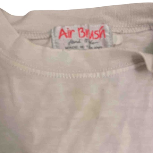 12 - White short-sleeved cotton T-shirt, back with large colourful CREWZ / Lunch Time Ahead! shark-in-car... 