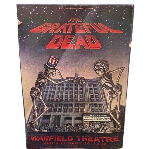 14 - Bill Graham Presents Grateful Dead Warfield Theatre concert poster, San Francisco, 25 September 14 O... 