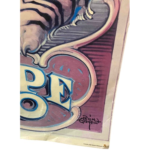 16 - Colour lithographic concert poster for Grateful Dead's Europe 1990 tour, designed and signed in the ... 