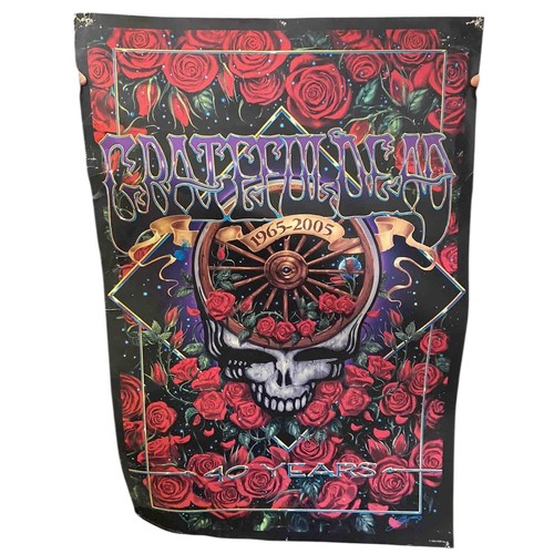 18 - Large psychedelic offset poster celebrating Grateful Dead's 40th anniversary, 1965-2005, with stylis... 