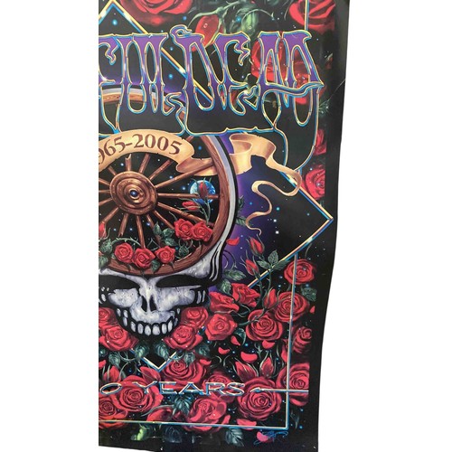 18 - Large psychedelic offset poster celebrating Grateful Dead's 40th anniversary, 1965-2005, with stylis... 