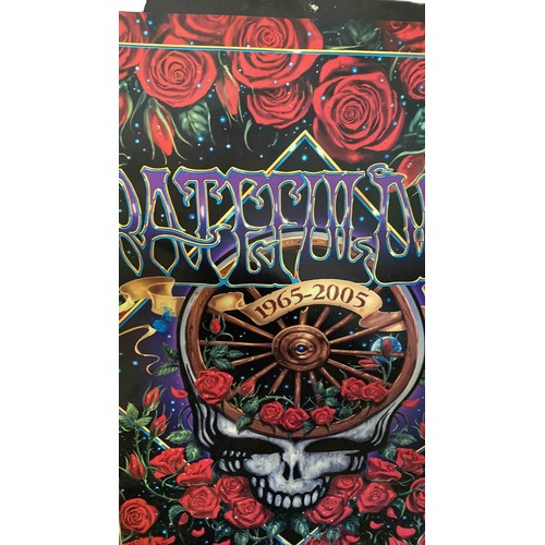 18 - Large psychedelic offset poster celebrating Grateful Dead's 40th anniversary, 1965-2005, with stylis... 