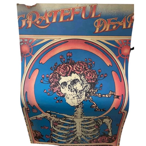 20 - Grateful Dead Skeleton & Roses colour offset lithograph poster after the 1966 Avalon Ballroom design... 