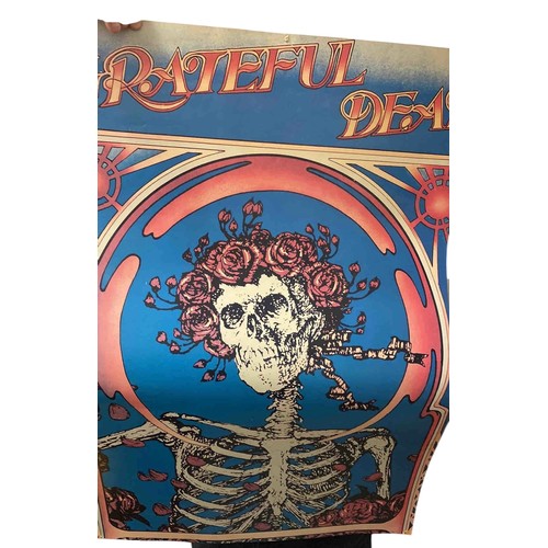 20 - Grateful Dead Skeleton & Roses colour offset lithograph poster after the 1966 Avalon Ballroom design... 
