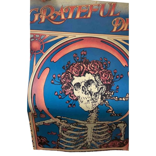 20 - Grateful Dead Skeleton & Roses colour offset lithograph poster after the 1966 Avalon Ballroom design... 