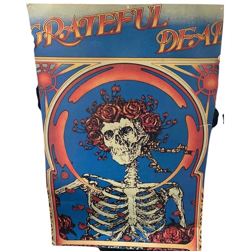 20 - Grateful Dead Skeleton & Roses colour offset lithograph poster after the 1966 Avalon Ballroom design... 