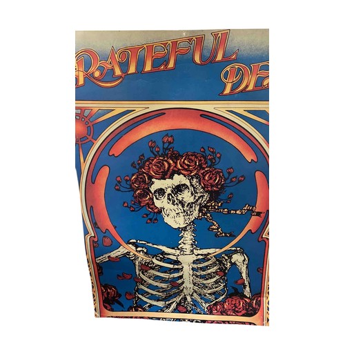 20 - Grateful Dead Skeleton & Roses colour offset lithograph poster after the 1966 Avalon Ballroom design... 