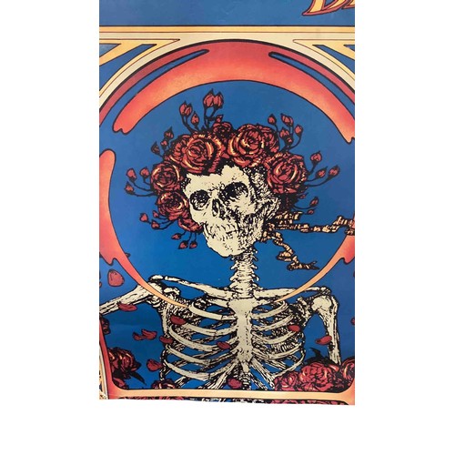 20 - Grateful Dead Skeleton & Roses colour offset lithograph poster after the 1966 Avalon Ballroom design... 