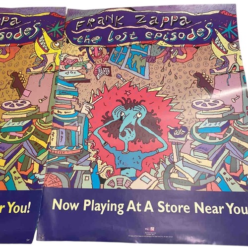 22 - Pair of promotional litho posters for Frank Zappa compilation 