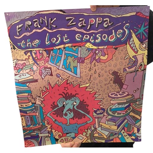 24 - Frank Zappa The Lost Episodes, vinyl album with vibrant illustrated sleeve, issued by Rykodisc/Barki... 