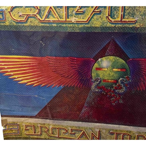 28 - Grateful Dead European Tour 1978 Rainbow Theatre London poster, colour offset lithograph with winged... 