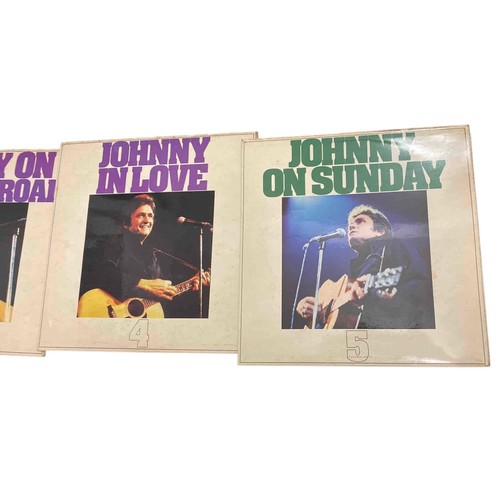 33 - Set of three vinyl LP albums, titles: Johnny on the Railroad (No.2), Johnny in Love (No.4) and “John... 