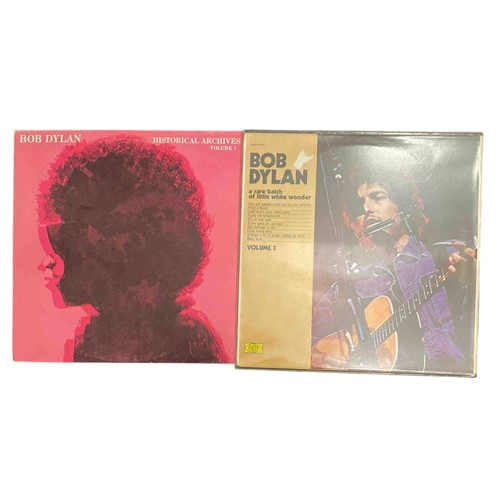 34 - Pair of Bob Dylan bootleg vinyl LPs: “Historical Archives Volume 1 and A Tree With White Wonder, Vol... 