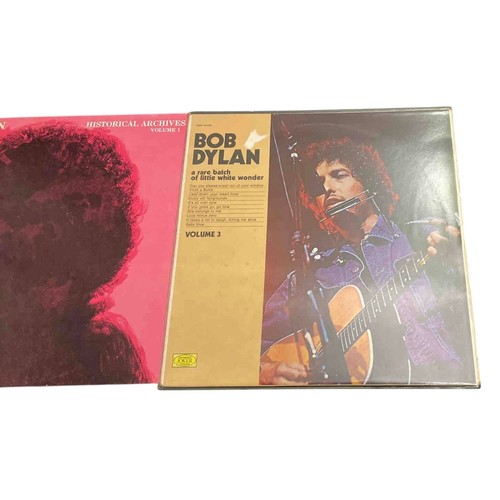 34 - Pair of Bob Dylan bootleg vinyl LPs: “Historical Archives Volume 1 and A Tree With White Wonder, Vol... 