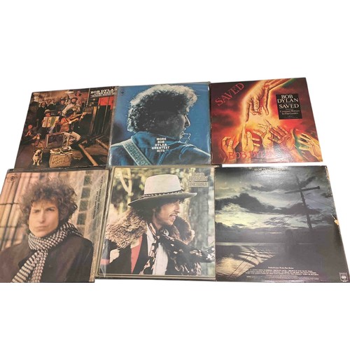 37 - Six Columbia Records LP vinyl albums by Bob Dylan: Blonde on Blonde; Desire; Slow Train Coming; Save... 