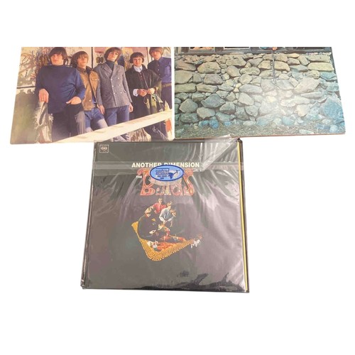 40 - Set of 3 vinyl LP records by The Byrds: Sanctuary, Another Dimension, and The Notorious Byrd Brother... 